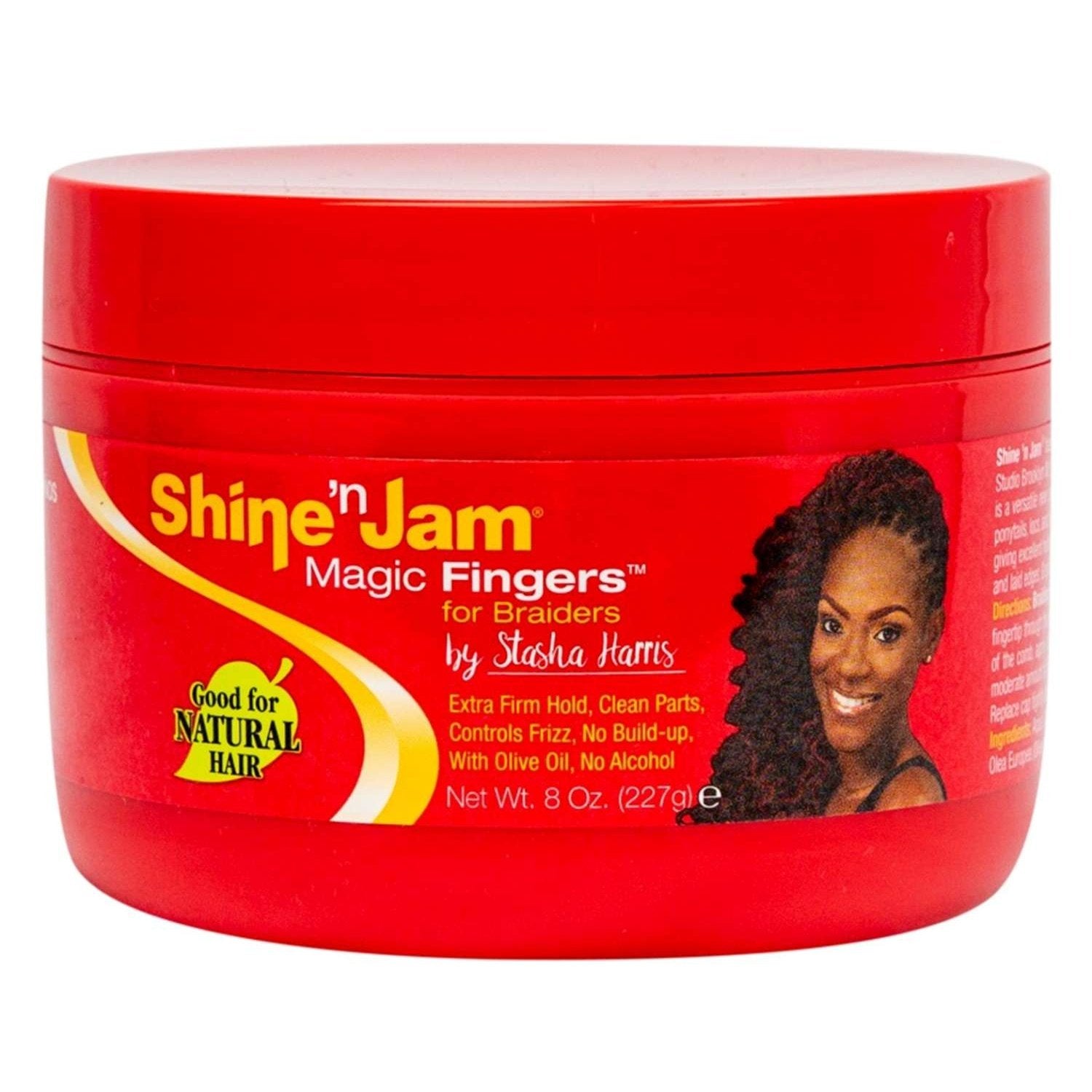 Ampro Shine-N-Jam Magic Fingers For Braids Gel 8oz Ampro Shine-N-Jam Magic Fingers For Braids Gel 8oz