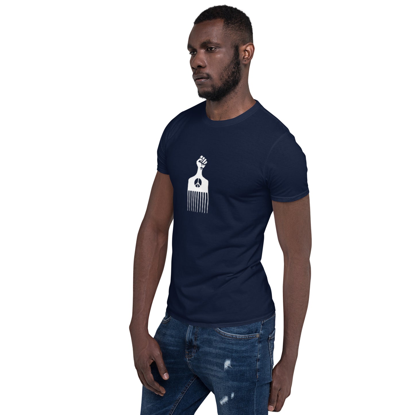 Black Power Hair Pick Short-Sleeve Unisex T-Shirt