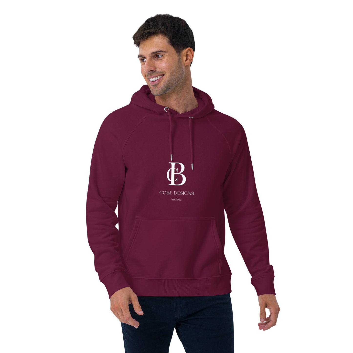 Cobe Design Unisex eco raglan hoodie