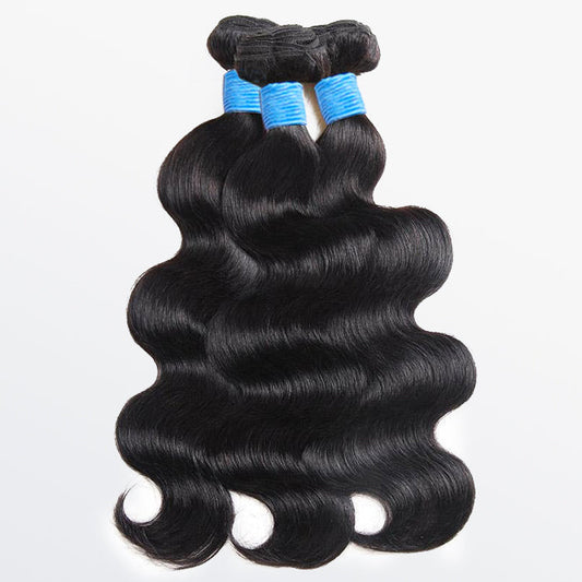 Body Wavy Virgin Brazilian Hair-Natural Black