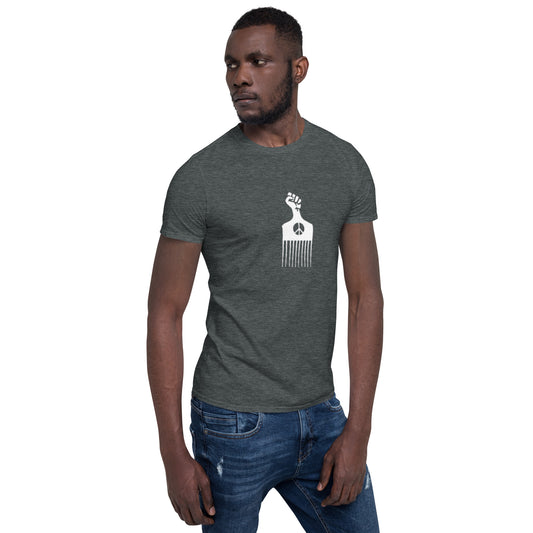 Black Power Hair Pick Short-Sleeve Unisex T-Shirt