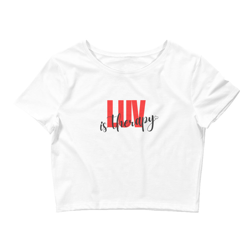 Luv is Therapy Women’s Crop Tee