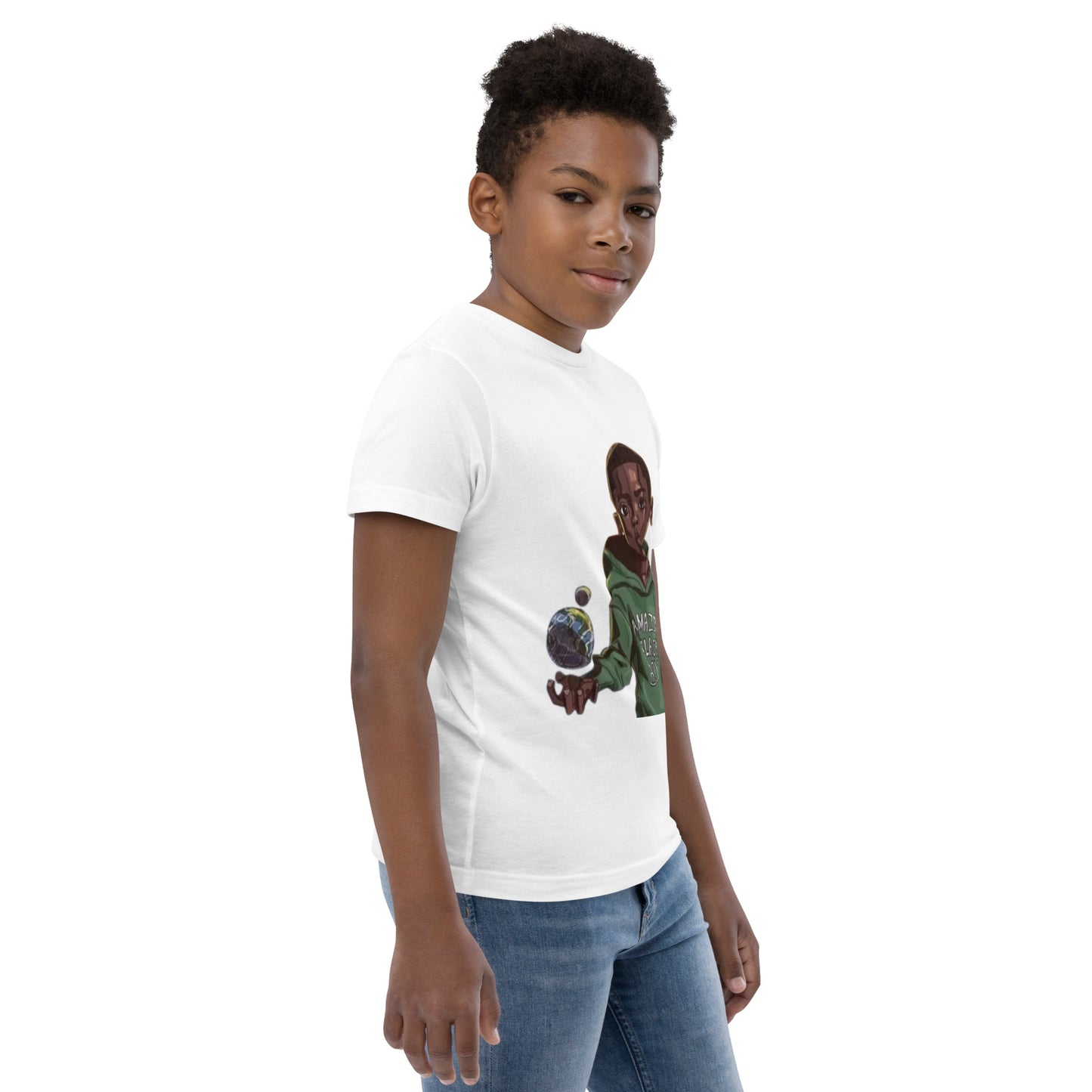 Amazing Black Boy Youth jersey t-shirt